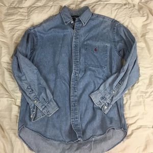 Vintage 90s Ralph Lauren Oversized Jean Button Up